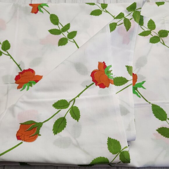 Vintage Wamsutta Ultracale Twin Flat Sheet Dior Rose No Iron 66 x 104 - Picture 6 of 8